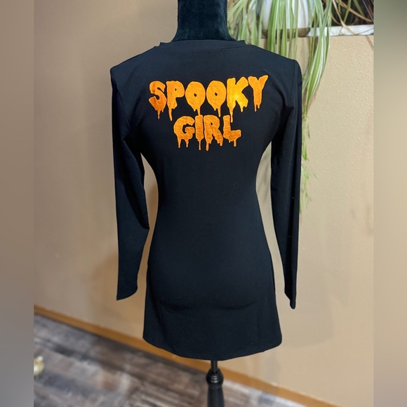 TRICKZ N' TREATZ WICKED THOTS PUMPKIN MINI DRESS - Picture 3 of 9